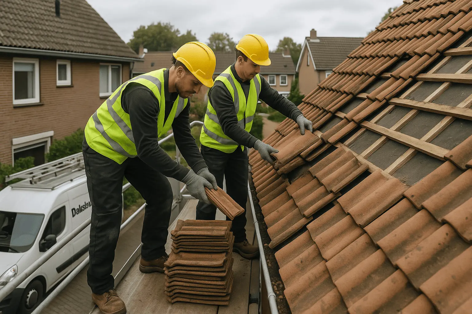 Zorgvuldige dakpannen verwijdering door ervaren Dakslopers.nl professionals