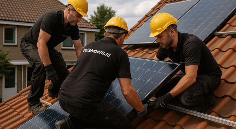 Professionele zonnepanelen herplaatsing door Dakslopers.nl gecertificeerd team